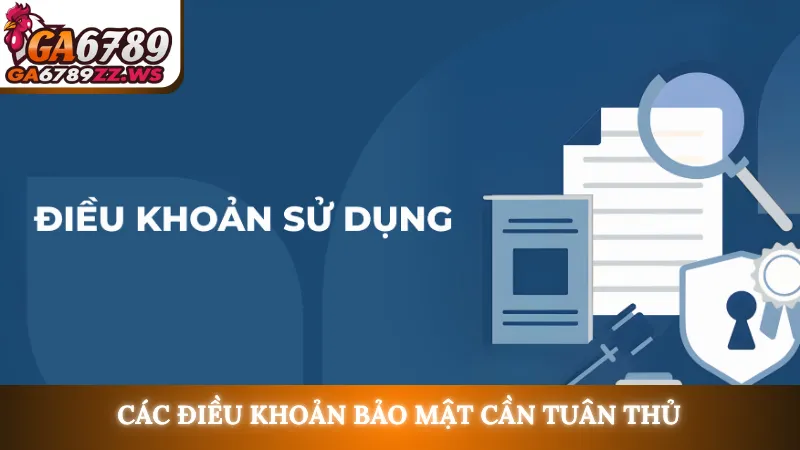 Các điều khoản bảo mật cần tuân thủ