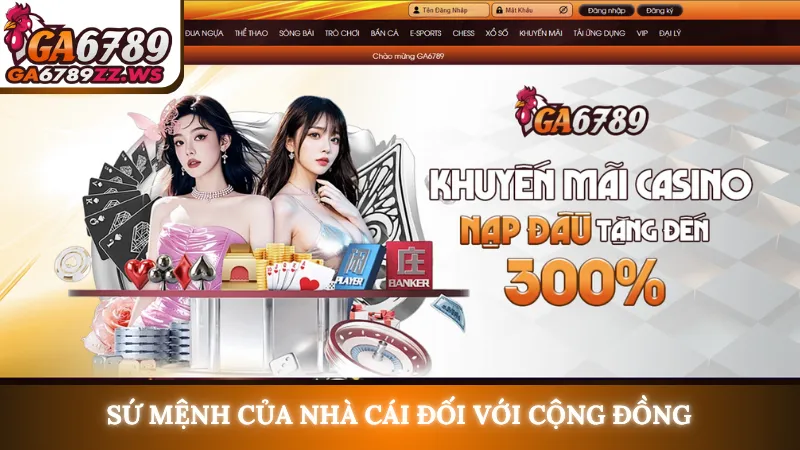 Sứ mệnh của nhà cái đối với cộng đồng